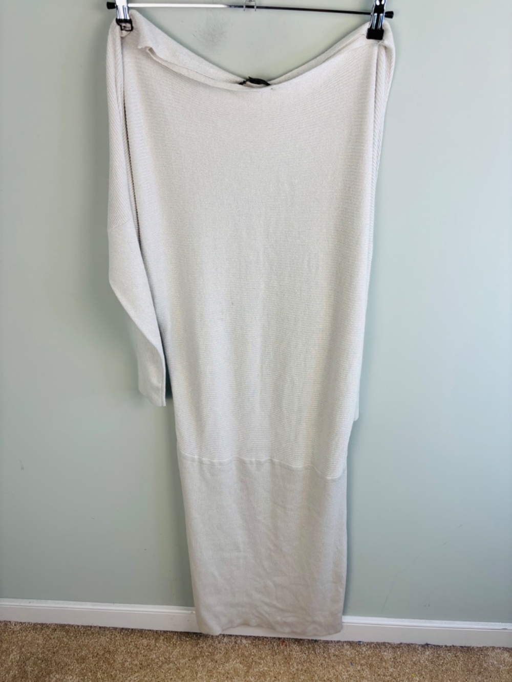 Banana Republic Ribbed Off Shoulder Sweater Dress NWT Size XL - Picture 7 of 7